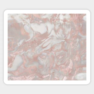 French polished rose gold marble Sticker